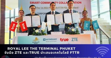 Royal Lee The Terminal Phuket​ จับมือ​ ZTE และ​True​ นำเสนอเทคโนโลยี FTTR เปิดตัวครั้งแรกอย่างทางการ​ ให้การบริการทางด้าน WI-FI ความเร็วสูง​ พร้อมลงนามความร่วมมือ​ในทางเชิงยุทธศาสตร์
