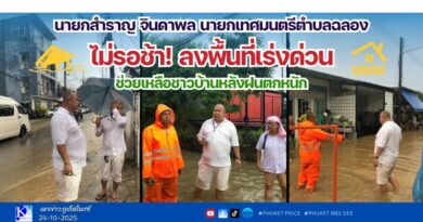 นายกสำราญ จินดาพล นายกเทศมนตรีตำบลฉลอง