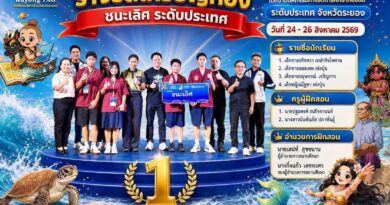 โรงเรียนเทศบาลเมืองภูเก็ตคว้าเหรียญทองชนะเลิศระดับประเทศ การแข่งขันหุ่นยนต์